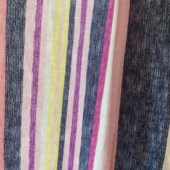 ECI NWT Stripped Wide Leg Linen Colorful Jumpsuit Size XS - Picture 8 of 11